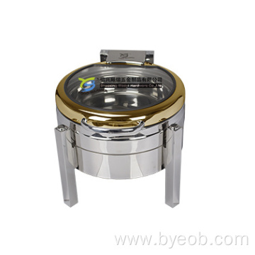 Small Round Chafing Dish Bufeet Frame Chafer Square